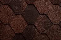 Черепица битумная Икопал АНТИК, коричневый (уп. 3м2)
